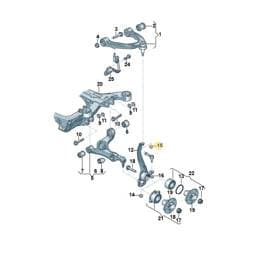 WHT005819 Volkswagen Hexagon Collar Nut