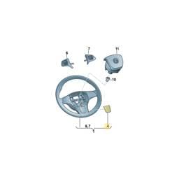 7P6419685N0R Volkswagen Steering Wheel Cover