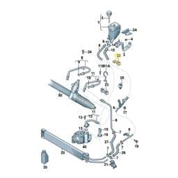 N10400501 Volkswagen Double Hose Holder