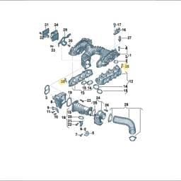 N91148201 Volkswagen Flat Round Head Bolt
