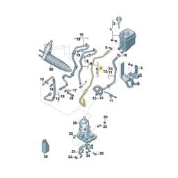 7P0422891J Volkswagen Power Steering Hose