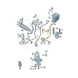 7P0422881B Volkswagen Power Steering Hose