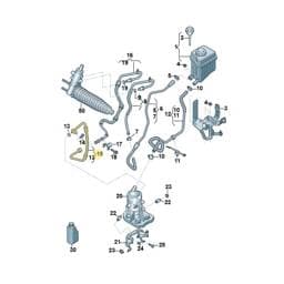 7P0423893B Volkswagen Pressure Hose