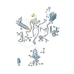 7P0423893A Volkswagen Pressure Hose
