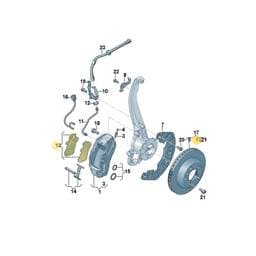 JZW698151T Volkswagen Brake Pads Set