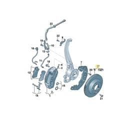 JZW698302DF Volkswagen Brake Disc And Pad Set