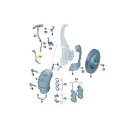 7P0907637A Volkswagen Speed Sensor