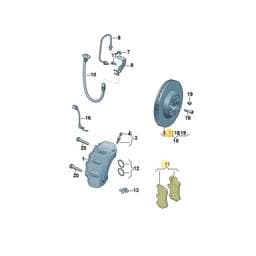JZW698451R Volkswagen Brake Pads Set