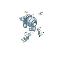 WHT007402A Volkswagen Flange Nut