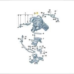 WHT007402 Volkswagen Flange Nut
