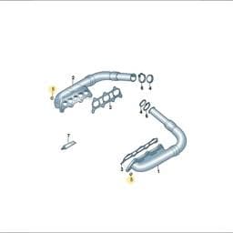 WHT009965 Volkswagen Shouldered Nut