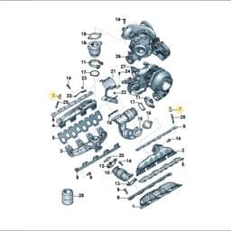 WHT007505 Volkswagen Clamping Nut