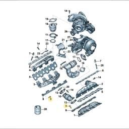 WHT007499 Volkswagen Hex Socket Head Locating Bolt