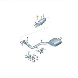 WHT002514 Volkswagen Hexagon Collar Nut