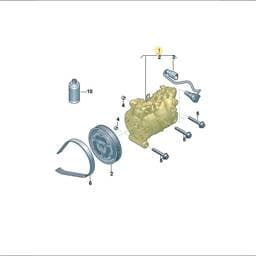 8W0820803A Volkswagen A/C Compressor