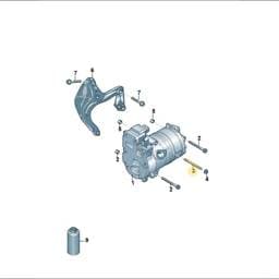 WHT007612 Volkswagen Threaded Pin
