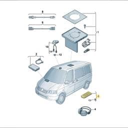 JNV035207C Volkswagen Dvd Player Remote Control
