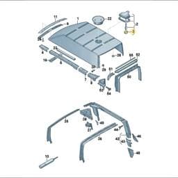 WHT007459 Volkswagen Hexagon Nut