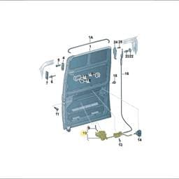 7E3843654AB Volkswagen Lock Cylinder Assembly