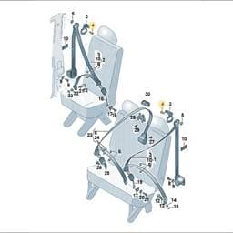 N98926201 Volkswagen Cylinder Fitting Screw