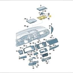 7E5858161A Volkswagen Loudspeaker Mounting Bracket