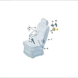 7H5857817A Volkswagen Seat Belt Guide