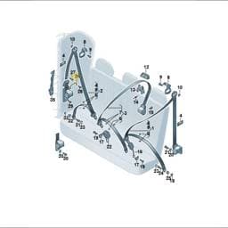 7H0857817D Volkswagen Seat Belt Guide