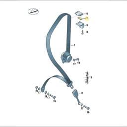 JNV883707A Volkswagen Seat Belt Guide