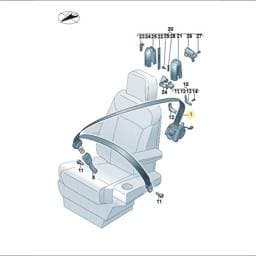 JNV857811RAA Volkswagen Seat Belt Buckle