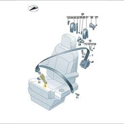 JNV857877QVZ Volkswagen Seat Belt Buckle