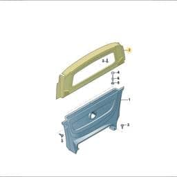 JNV86317592W Volkswagen Interior Trim (Moonrock Grey)