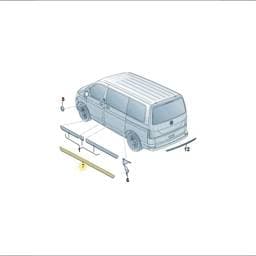 7E00716916M7 Volkswagen Running Board Bracket