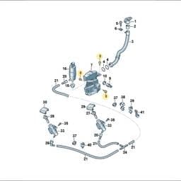 N90900402 Volkswagen Hex Socket Oval Head Collared Bolt