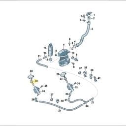 7E5955104 Volkswagen Nozzle Carrier