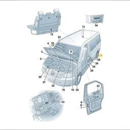 7E0010012 Volkswagen Fuel Filler Neck Sticker