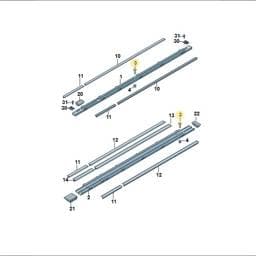 WHT002653 Volkswagen Square Head Bolt