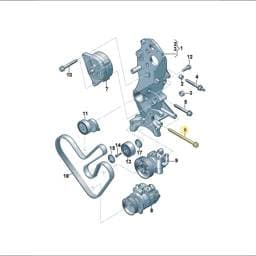 N10514503 Volkswagen Hex Collared Bolt
