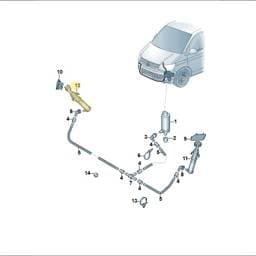 7E5955966 Volkswagen Lift Cylinder