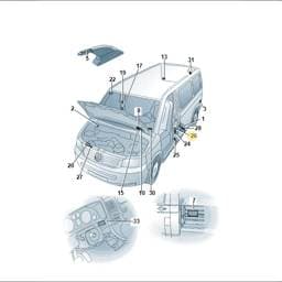 7E0010790K Volkswagen Tire Pressure Data Plate