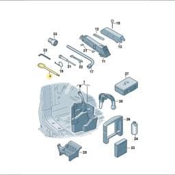 7H0807401 Volkswagen Tow Hitch Eye