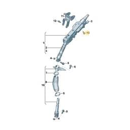 N01950211 Volkswagen Hex Collared Bolt