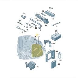 7H0804897A Volkswagen Stowage Box