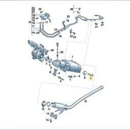 N91061101 Volkswagen Hex Collared Bolt