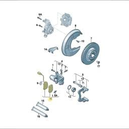 JZW698451L Volkswagen Brake Pads Set
