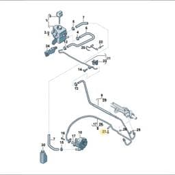 N90245209 Volkswagen Hex Collared Bolt