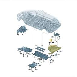 7T0825521R Volkswagen Underbody Trim
