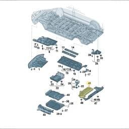 7T0825729D Volkswagen Heat Shield