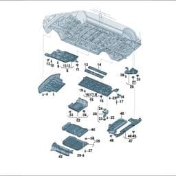 7T0018990D Volkswagen Schutzteil