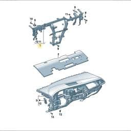 7T1857010B Volkswagen Dash Panel Cross Member