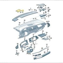 7T0858401AZCD Volkswagen Body Side Trim (Raven ZCD)